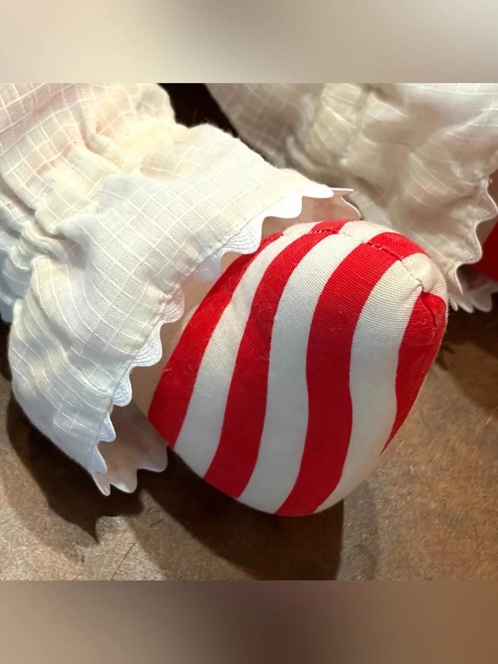 Vintage- Handmade Raggedy Ann Dolls- Unique yellow hair and polka dot dress